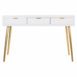 Hall Table with Drawers Alexandra House Living Golden MDF Wood 41 x 78 x 120 cm-5