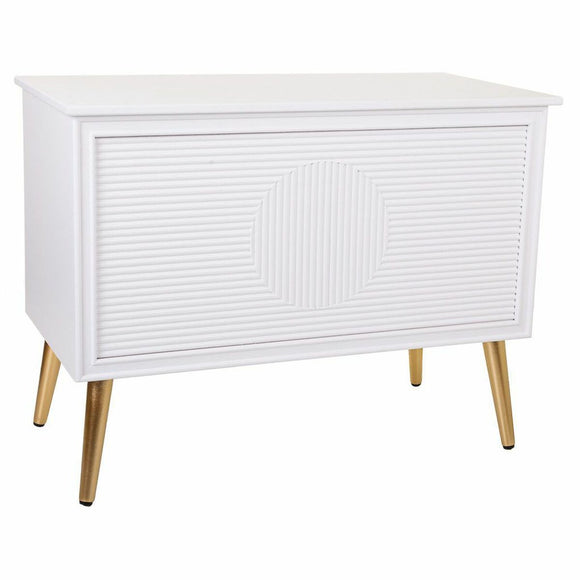 Storage chest with seat Alexandra House Living Golden MDF Wood 41 x 62 x 83 cm-0