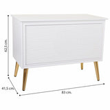 Storage chest with seat Alexandra House Living Golden MDF Wood 41 x 62 x 83 cm-1