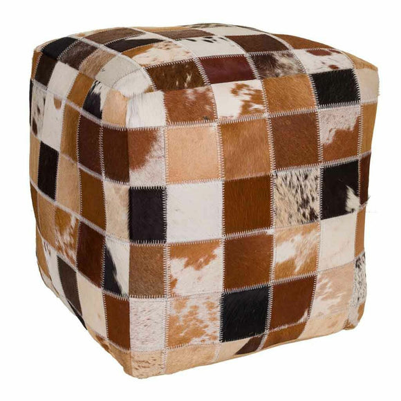 Pouffe Alexandra House Living Leather 40 x 40 x 40 cm-0