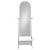 Free standing mirror Alexandra House Living White Iron 38 x 184 x 65 cm-7