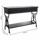 Hall Alexandra House Living Black Iron 43 x 81 x 122 cm-1