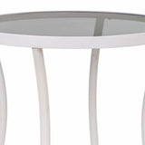 Centre Table Alexandra House Living White Glass Iron 50 x 60 x 50 cm-4