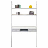 Desk with Shelves Alexandra House Living White 45 x 188 x 107 cm-8