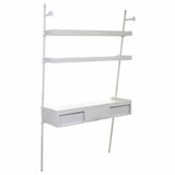 Desk with Shelves Alexandra House Living White 45 x 188 x 107 cm-6