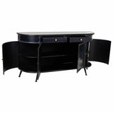 Sideboard Alexandra House Living Black Iron 40 x 80 x 150 cm-2