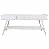 Centre Table Alexandra House Living White Iron 60 x 53 x 120 cm-5