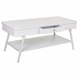 Centre Table Alexandra House Living White Iron 60 x 53 x 120 cm-4