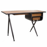 Desk Alexandra House Living Brown Wood Iron 50 x 75 x 122 cm-2