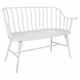 Bench Alexandra House Living White Iron 53 x 86 x 128 cm-0