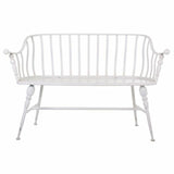 Bench Alexandra House Living White Iron 53 x 86 x 128 cm-7