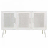 Sideboard Alexandra House Living White Silver Bamboo MDF Wood 41 x 71 x 120 cm-5