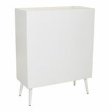 Cupboard Alexandra House Living Silver white wedding Bamboo MDF Wood 37 x 101 x 80 cm-3