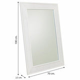 Wall mirror Alexandra House Living Silver 2 x 100 x 70 cm Rectangular-1