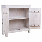 Console Alexandra House Living White Mango wood 33 x 90 x 90 cm-2