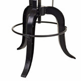 Stool Alexandra House Living Brown Black Iron Mango wood 48 x 54 x 48 cm-1