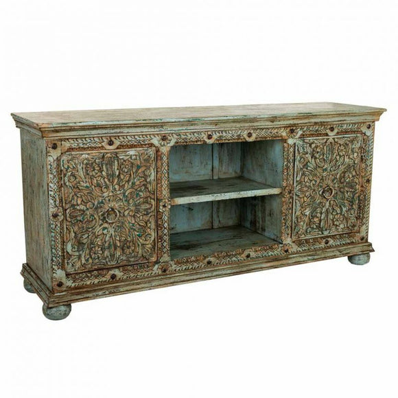 Sideboard Alexandra House Living Blue Mango wood 45 x 76 x 165 cm-0