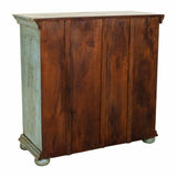 Console Alexandra House Living Blue Mango wood 40 x 90 x 90 cm-2