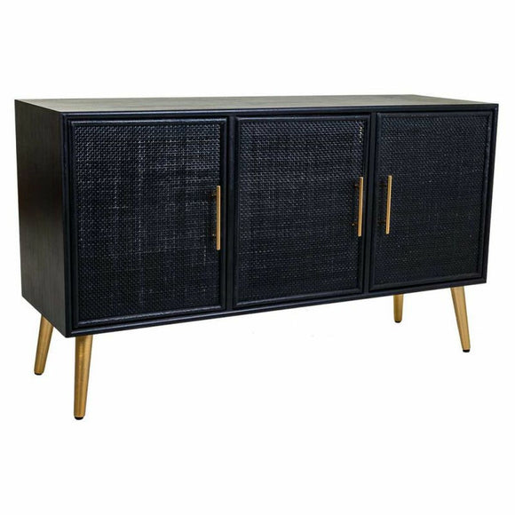 Sideboard Alexandra House Living Black Golden MDF Wood-0