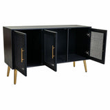 Sideboard Alexandra House Living Black Golden MDF Wood-5