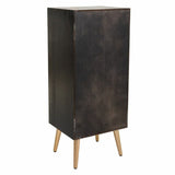 Chest of drawers Alexandra House Living Black Golden MDF Wood-4