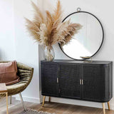 Sideboard Alexandra House Living Black MDF Wood 37 x 80 x 118 cm-5