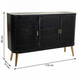 Sideboard Alexandra House Living Black MDF Wood 37 x 80 x 118 cm-6