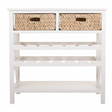 Sideboard Alexandra House Living White Rope MDF Wood 86 x 38 x 88 cm-6