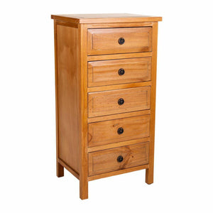 Chest of drawers Alexandra House Living Brown Pine MDF Wood 93 x 37 x 47 cm-0