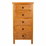 Chest of drawers Alexandra House Living Brown Pine MDF Wood 93 x 37 x 47 cm-6