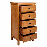 Chest of drawers Alexandra House Living Brown Pine MDF Wood 93 x 37 x 47 cm-5