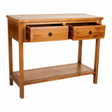 Hall Table with Drawers Alexandra House Living Brown Pine MDF Wood 78 x 41 x 95 cm-5