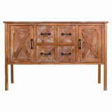 Sideboard Alexandra House Living Brown Pine MDF Wood 80 x 41 x 120 cm-7