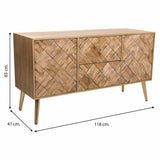 Chest of drawers Alexandra House Living Brown Paolownia wood 41 x 65 x 118 cm-5