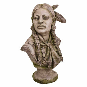 Bust Alexandra House Living Fibreglass Magnesium Lady American Indian 33 x 70 x 45 cm-0