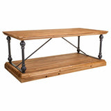 Centre Table Alexandra House Living Brown Black Grey Iron Fir wood 60 x 50 x 121 cm-0