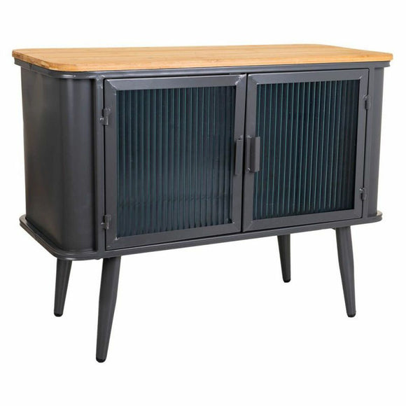 Occasional Furniture Alexandra House Living Brown Black Grey Glass Iron Fir wood 32 x 54 x 70 cm-0