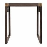 Side table Alexandra House Living Grey Golden 40 x 54 x 49 cm-5