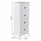 Chest of drawers Alexandra House Living MDF Wood 26 x 80 x 31 cm-1