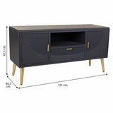 Sideboard Alexandra House Living Golden Dark grey 40 x 61 x 121 cm-1