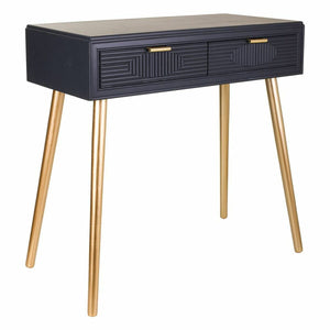 Hall Table with Drawers Alexandra House Living Grey Golden MDF Wood 41 x 78 x 82 cm-0