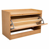 Bench Alexandra House Living Natural MDF Wood 38 x 53 x 80 cm Shoe Rack-5