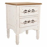 Nightstand Alexandra House Living White 38 x 62 x 48 cm-0