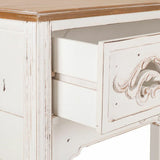 Hall Table with Drawers Alexandra House Living White Fir wood MDF Wood 46 x 90 x 110 cm-3