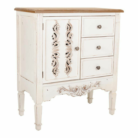 Hall Table with Drawers Alexandra House Living White Fir wood MDF Wood 36 x 80 x 70 cm-0