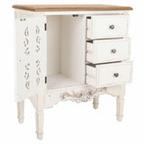 Hall Table with Drawers Alexandra House Living White Fir wood MDF Wood 36 x 80 x 70 cm-6