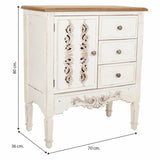 Hall Table with Drawers Alexandra House Living White Fir wood MDF Wood 36 x 80 x 70 cm-1