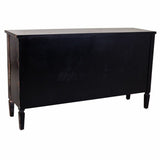 Sideboard Alexandra House Living Black Metal Glass Fir wood 38 x 80 x 140 cm-6