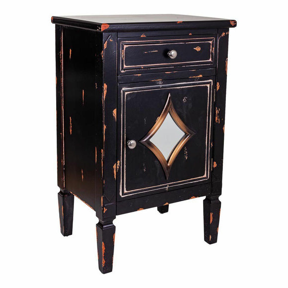 Nightstand Alexandra House Living Black 36 x 76 x 48 cm-0