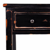 Hall Table with Drawers Alexandra House Living Black Fir wood MDF Wood 38 x 82 x 112 cm-2